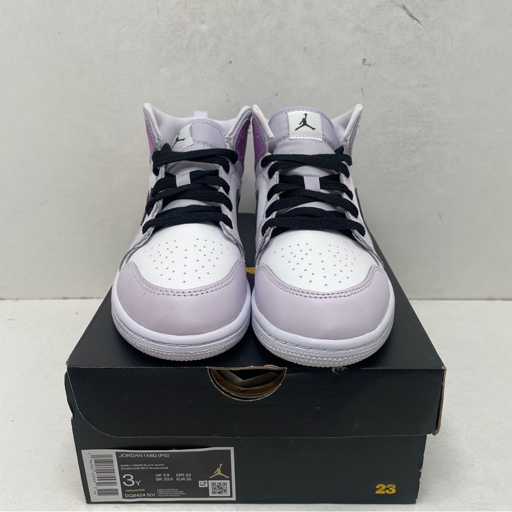 Nike Air Jordan 1 Retro Mid PS “Barely Grape” 2023 - Picture 2 of 4